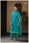 Tiyah 4146 By Ganga Viscose Woven Silk Designer Salwar Suits Exporters In India